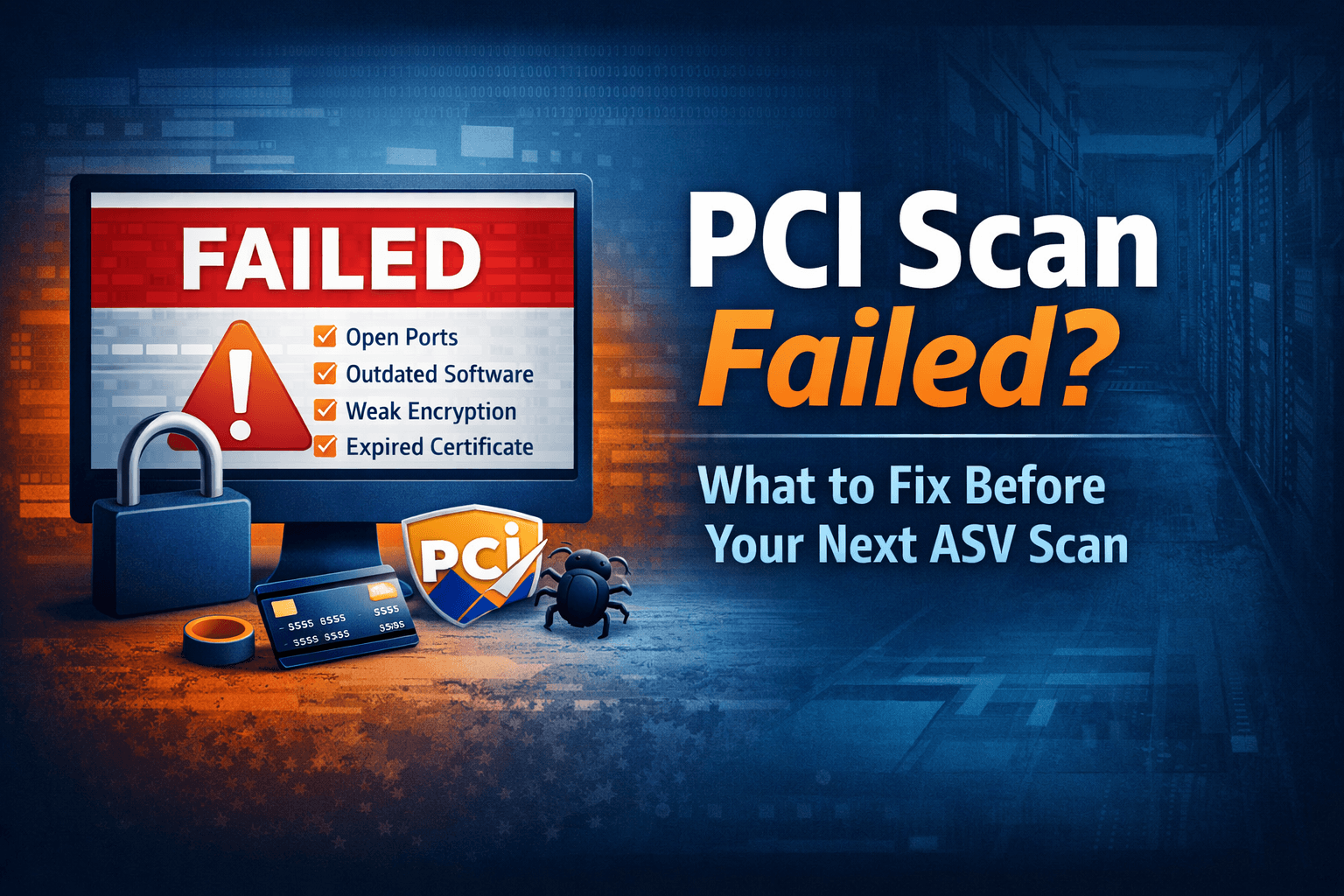 PCI Scan Failed? What to Fix Before Your Next ASV Scan
