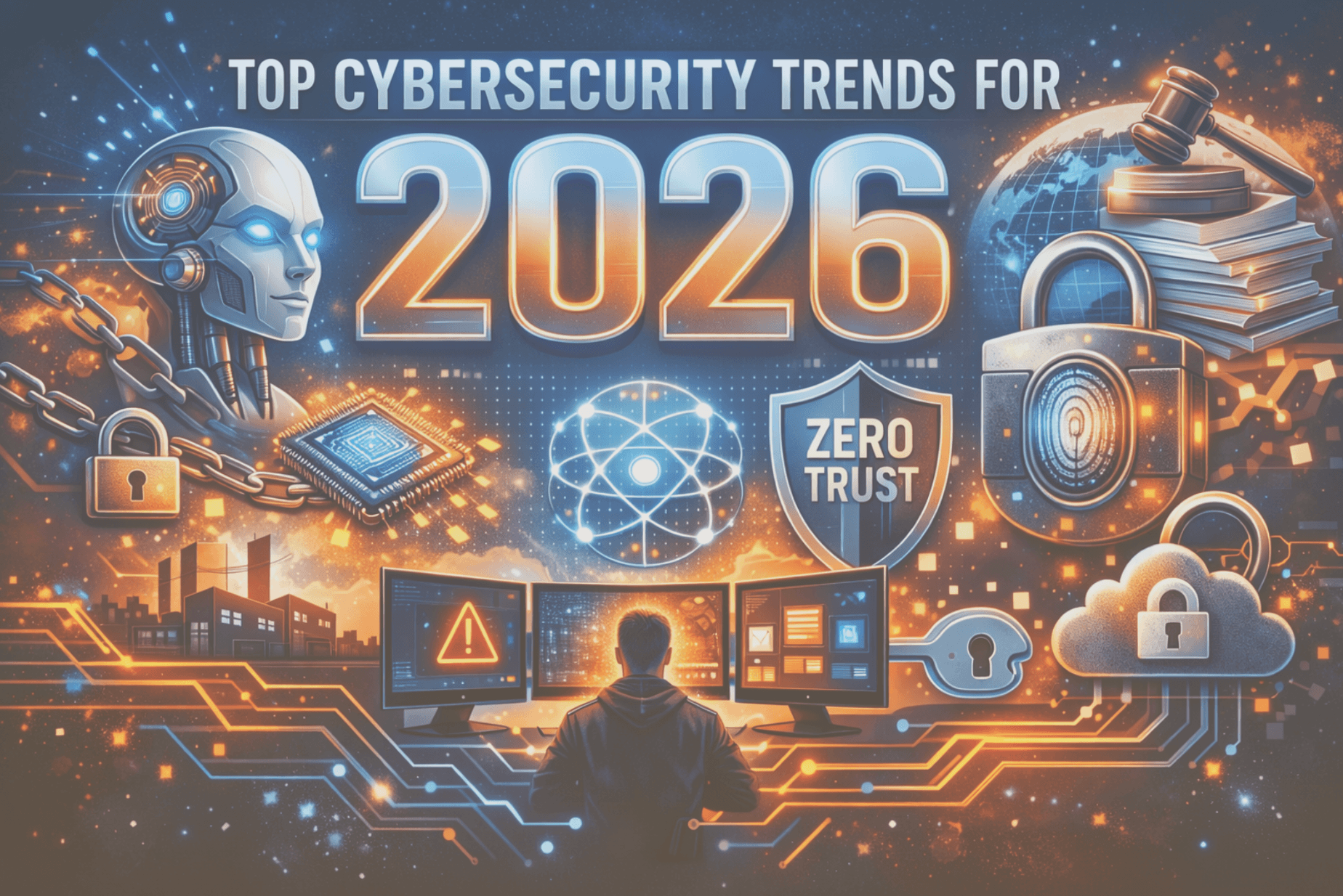 Top Cybersecurity Trends for 2026: Post‑Quantum, AI, Zero Trust, and Supply Chain Resilience